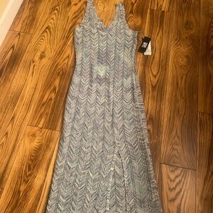 Madden NYC Space Dye Crochet Dress Lichen Blue Women’s size Small (4-6) - NEW